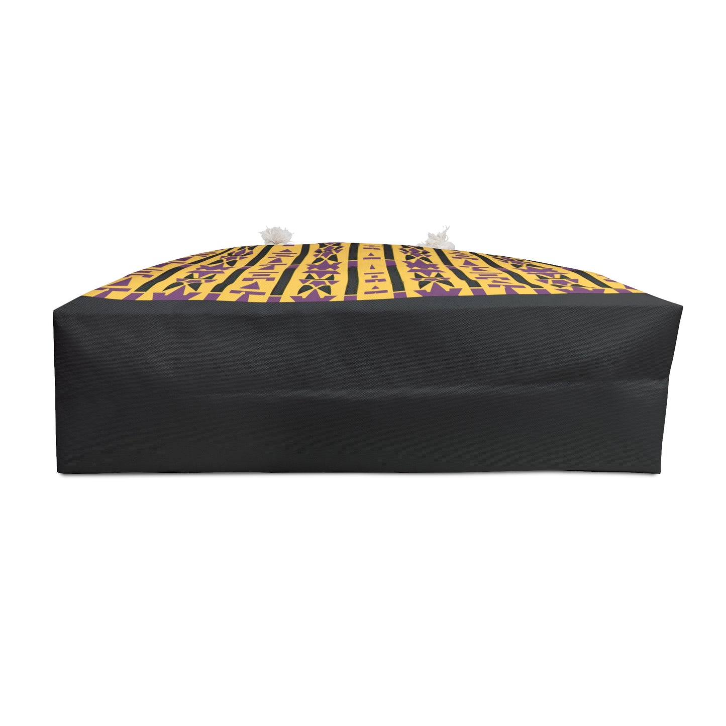 Gold and Royal Purple and Black African Print Inspired Weekender Bag