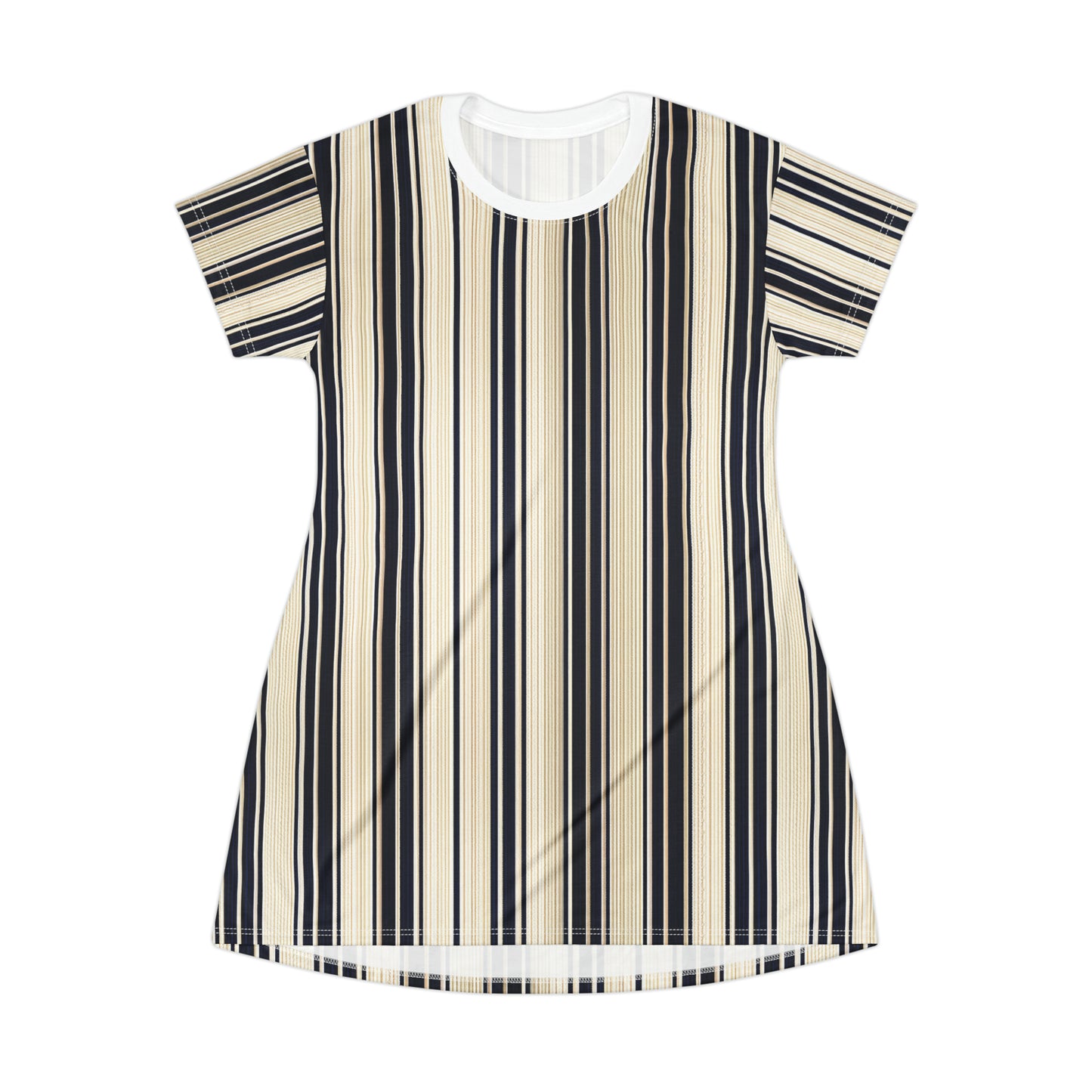 Aso Oke African-inspired Striped T-Shirt Dress