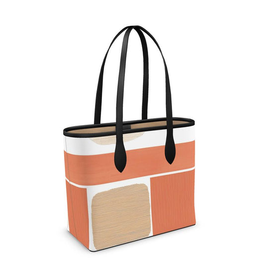 Contemporary Sophisticated Design Leather Tote